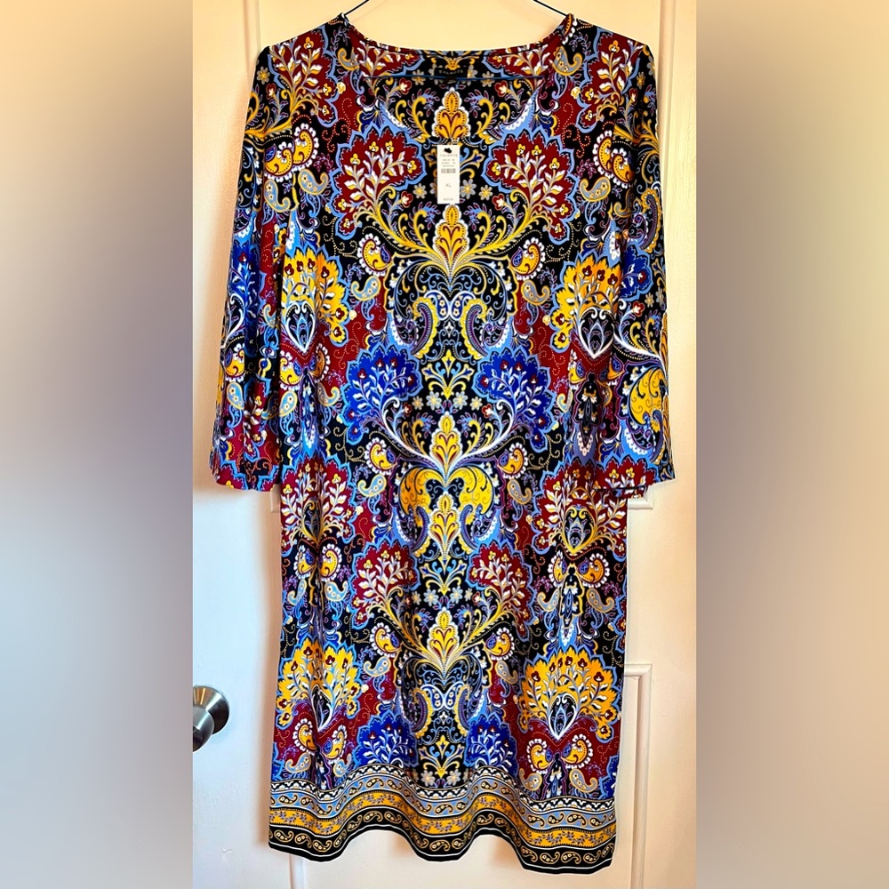Talbots Paisley Dress NWT